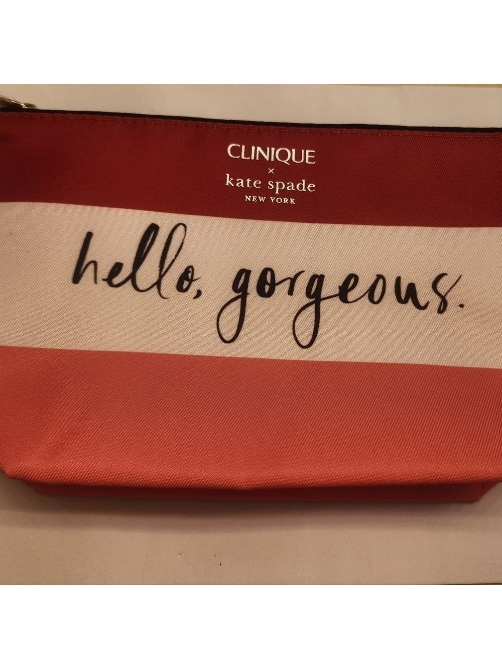 NWOT Clinique with Kate Spade Makeup Pouch